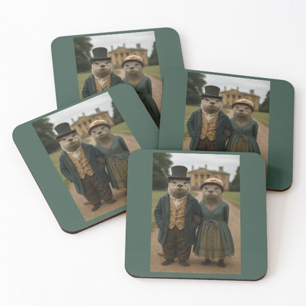 Item preview, Regency Period Otters on Their Country Estate designed and sold by Tridentulus.