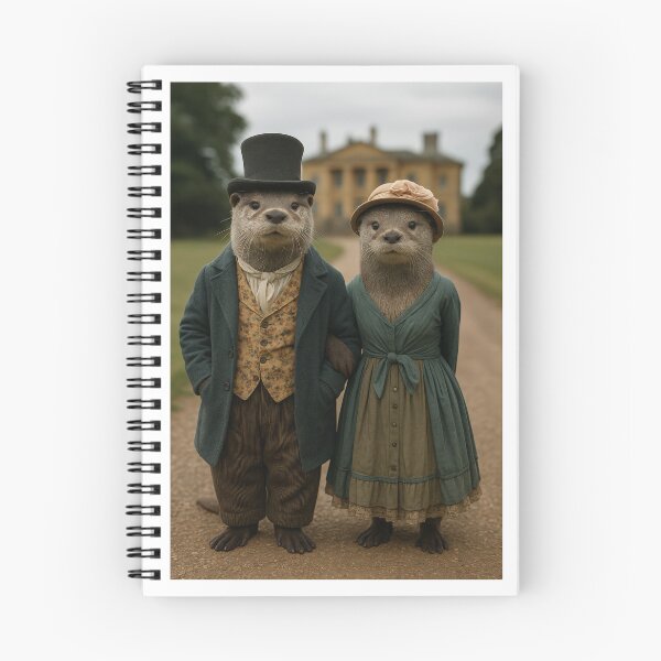 Item preview, Regency Period Otters on Their Country Estate designed and sold by Tridentulus.
