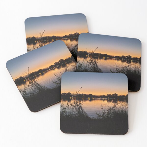 Item preview, Sunset Lake Reflection in the Park designed and sold by MilesToHike.