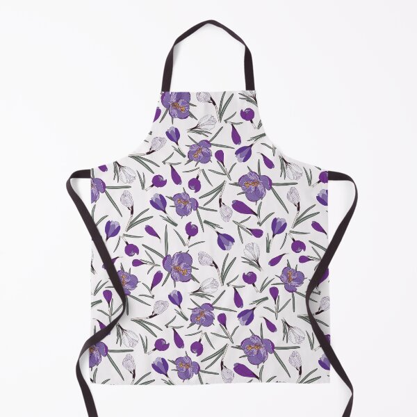 Item preview, Purple and white Crocuses on a pink background designed and sold by Hanna McCown.