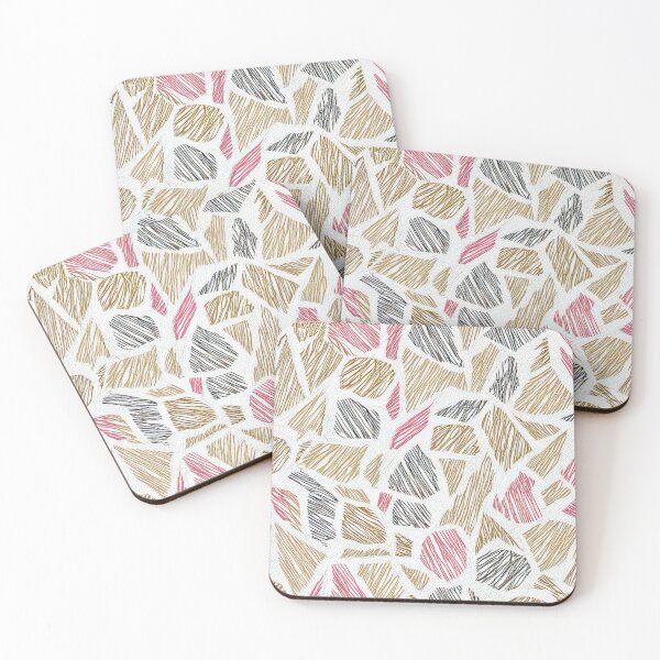 Item preview, Pink Gold Black Terrazzo Pattern designed and sold by SassyArtistry.