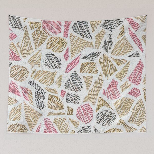 Item preview, Pink Gold Black Terrazzo Pattern designed and sold by SassyArtistry.