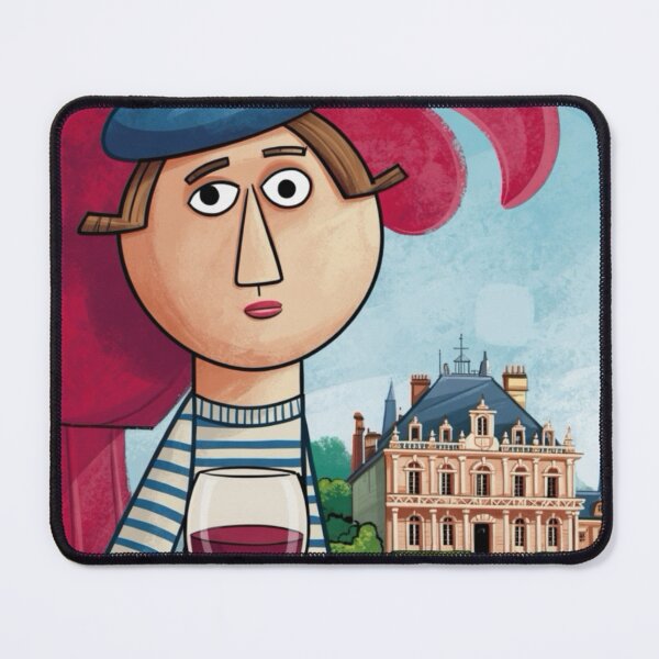 Item preview, Loire Valley, France Travel Poster | Quirky Wine and Château Travel Art designed and sold by LeQuirks.