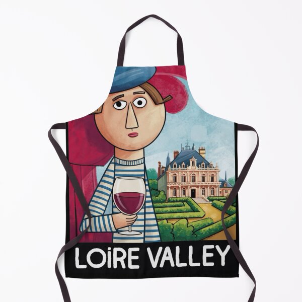 Item preview, Loire Valley, France Travel Poster | Quirky Wine and Château Travel Art designed and sold by LeQuirks.