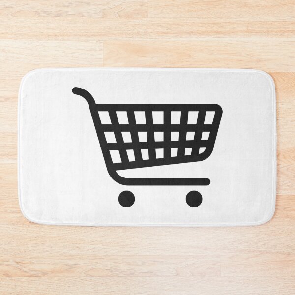 Item preview, Black Shopping Cart Trolley Graphic designed and sold by THP Creative.