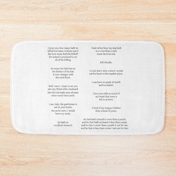 Item preview, Best Beatrice quotes from Much Ado About Nothing designed and sold by introvertcafe.