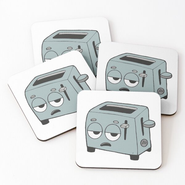 Item preview, Deadpan Toaster Mascot | Burnout Humor Sticker - Clive  designed and sold by Moodzu.