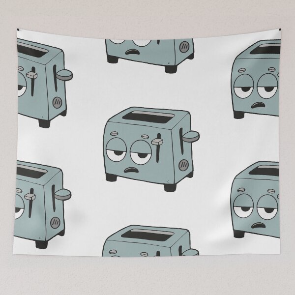 Item preview, Deadpan Toaster Mascot | Burnout Humor Sticker - Clive  designed and sold by Moodzu.