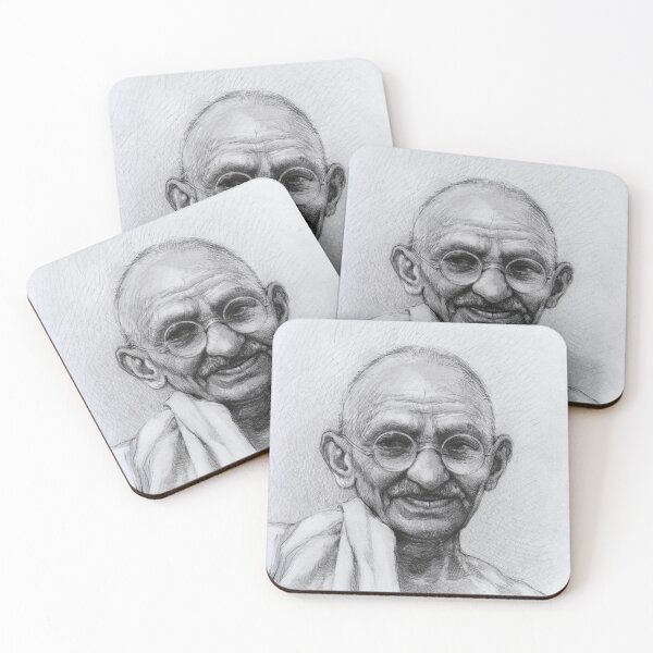 Item preview, Mohandas Karamchand Gandhi designed and sold by The Drawing Hands | Gfx Craftsman.