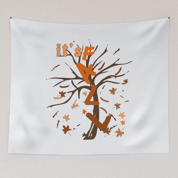 Item preview, Autumn Leaf Tree with Falling Motif designed and sold by DNC1134.