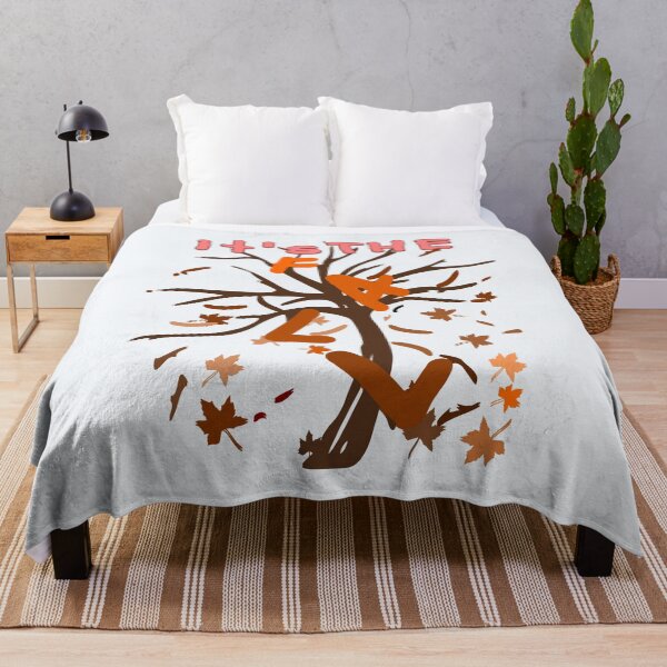 Item preview, Autumn Tree Falling Leaves Illustration designed and sold by DNC1134.