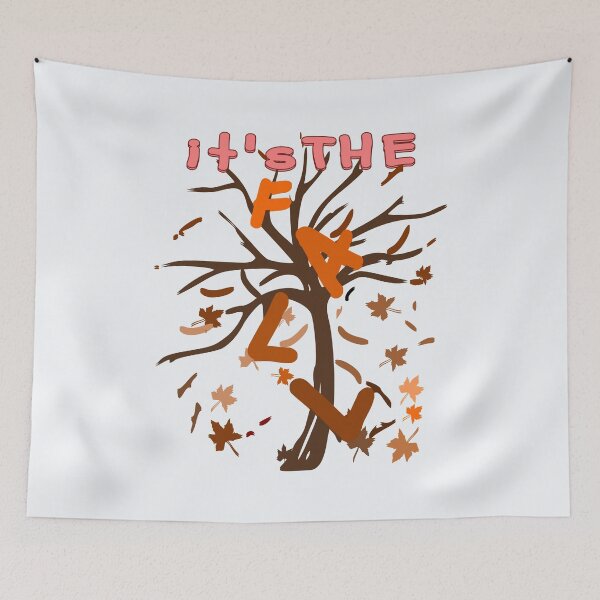 Item preview, Autumn Tree Falling Leaves Illustration designed and sold by DNC1134.