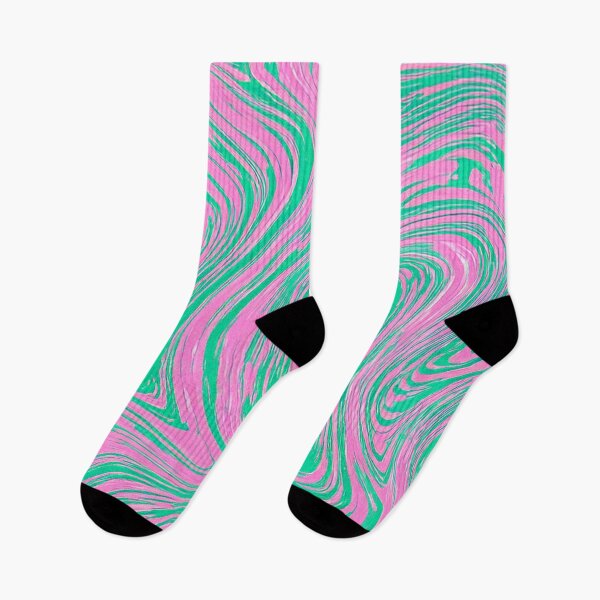 Item preview, Pink Green Marble Swirl Pattern designed and sold by SassyArtistry.