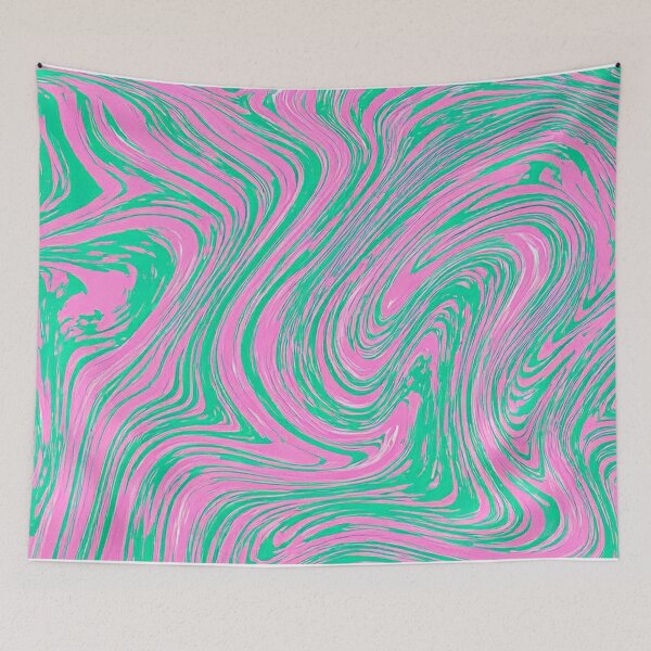 Item preview, Pink Green Marble Swirl Pattern designed and sold by SassyArtistry.
