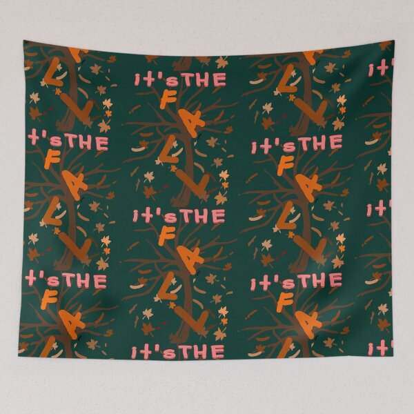 Item preview, Autumn Tree Falling Leaves Illustration designed and sold by DNC1134.