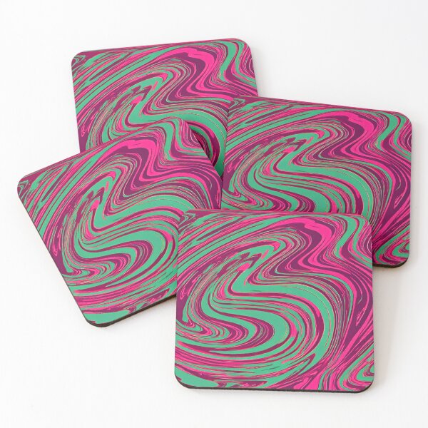 Item preview, Pink Green Magenta Marble Swirl Pattern designed and sold by SassyArtistry.