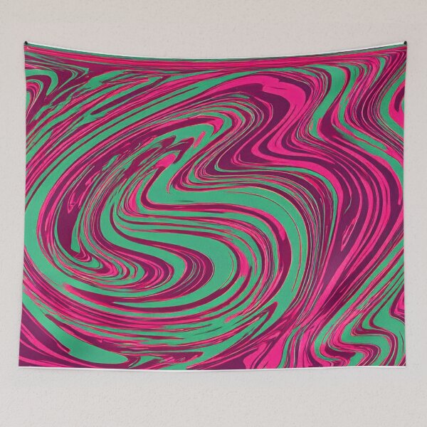 Item preview, Pink Green Magenta Marble Swirl Pattern designed and sold by SassyArtistry.