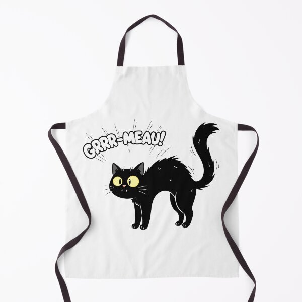 Item preview, Spooky Black Cat with Scared Expression - GRRR-MEAU! designed and sold by AFernandesDSG.