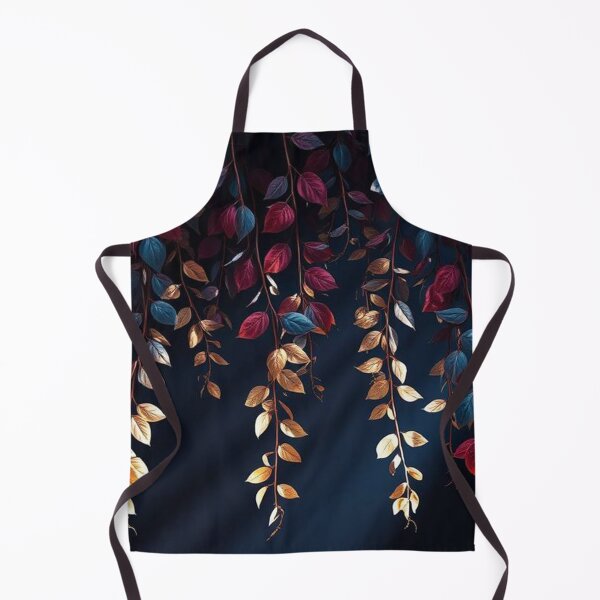 Item preview, Dark Hanging Leaves with Red and Gold Glow designed and sold by SassyArtistry.