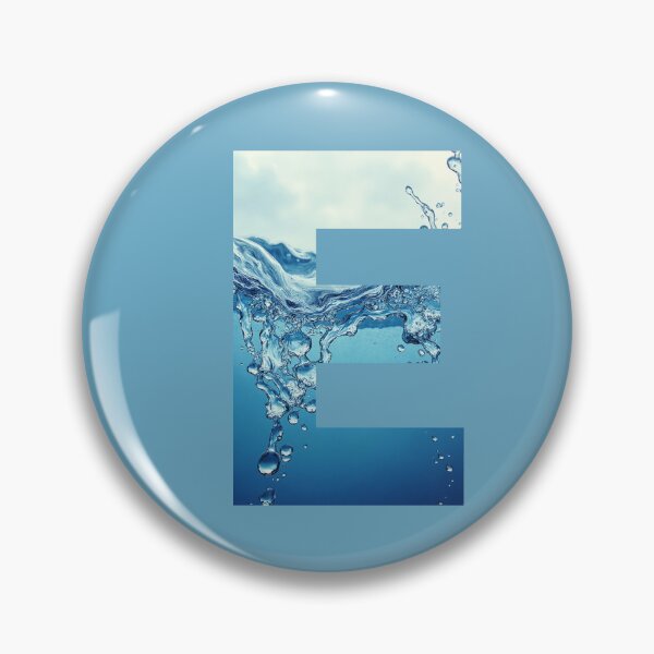 Item preview, Water Monogram Letter E with Splash designed and sold by rustyroofco.