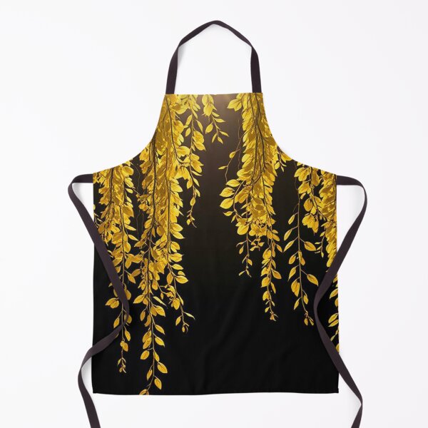 Item preview, Golden Hanging Leaves on Black designed and sold by SassyArtistry.