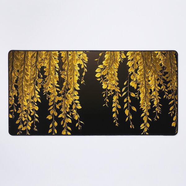 Item preview, Golden Hanging Leaves on Black designed and sold by SassyArtistry.