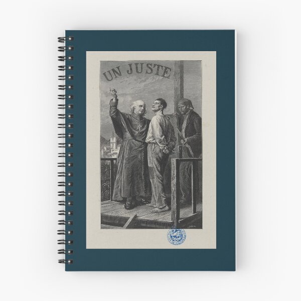 Item preview, UN JUSTE - F. MEAULLE - Illustration for "Les Misérables" in the 1879 edition by Hugues, Victor Hugo. Paris: E. Hugues, 1876-1897 designed and sold by fendl.