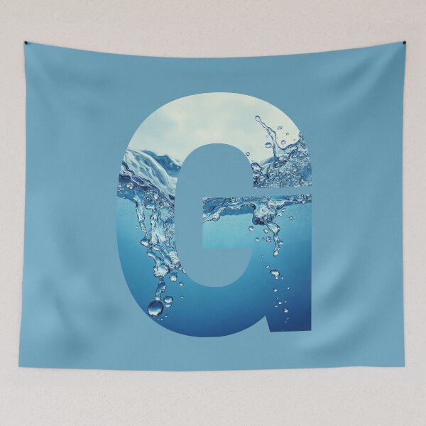 Item preview, Water Monogram Letter G with Splash designed and sold by rustyroofco.