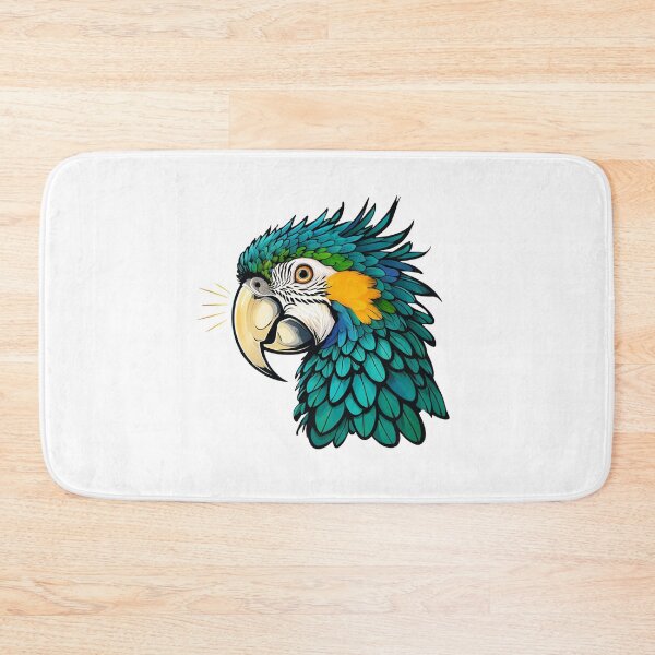 Item preview, Exquisite colors A colorful parrot head in an amazing cartoon design designed and sold by AliKwStore.