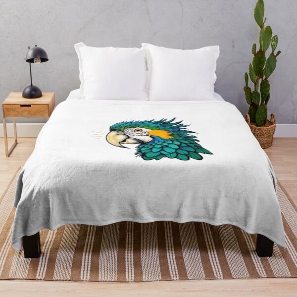 Item preview, Exquisite colors A colorful parrot head in an amazing cartoon design designed and sold by AliKwStore.