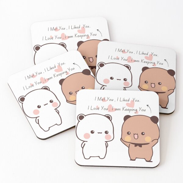 Item preview, I Met You iLiked You I Love You i am Keeping You Bear and Panda Bubu Dudu Balloon Bear Love Life Story 2026 designed and sold by DaresToDream.