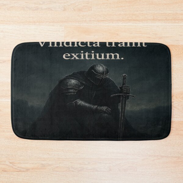 Item preview, Dark Knight Latin Quote | Vindicta Trahit Exitium | Gothic Medieval Warrior Art designed and sold by MacksMerch.