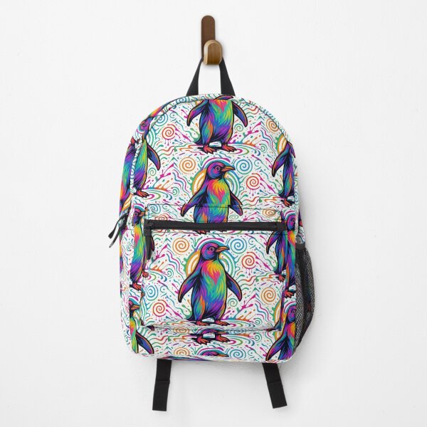 Item preview, Psychedelic Rainbow Penguin Art designed and sold by Ahau Designs.