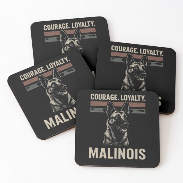 Item preview, Courage.Loyalty.Malinois Design designed and sold by ShamblesShirts.