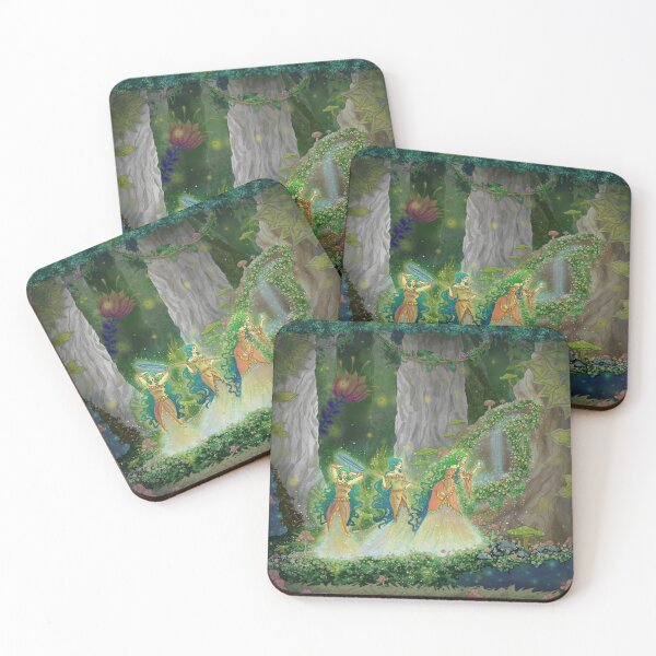 Item preview, Fairy Fountain Tree Forest Illustration designed and sold by ABHolliART.