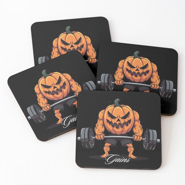 Item preview, Pumpkin Gains Halloween Gym Design designed and sold by CrazyInkWorks.