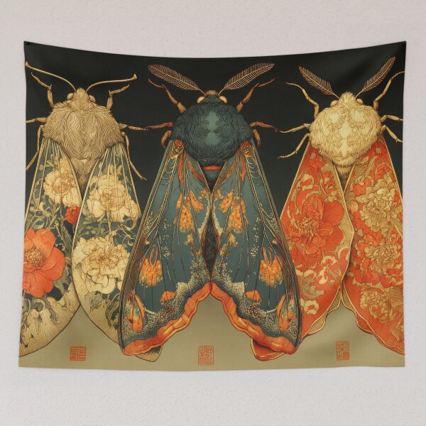 Item preview, Autumn moths designed and sold by scicilysimonee.