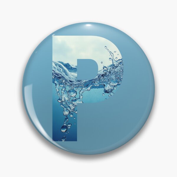Item preview, Water Monogram Letter P with Splash designed and sold by rustyroofco.