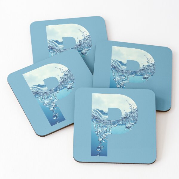 Item preview, Water Monogram Letter P with Splash designed and sold by rustyroofco.