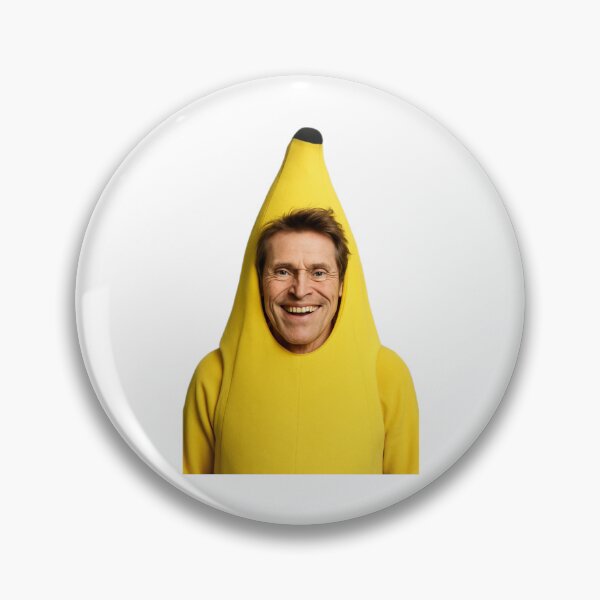 Item preview, Banana willem dafoe funny weird prank meme cute happy christmas birthday gift  designed and sold by CheeseBlueprint.