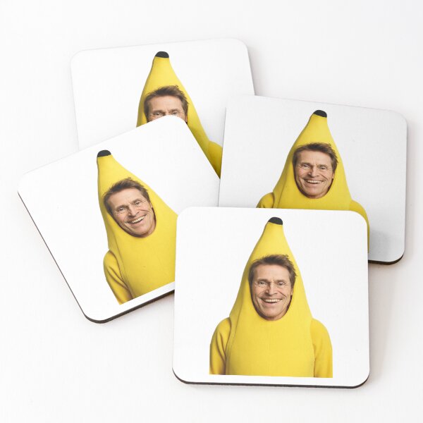 Item preview, Banana willem dafoe funny weird prank meme cute happy christmas birthday gift  designed and sold by CheeseBlueprint.
