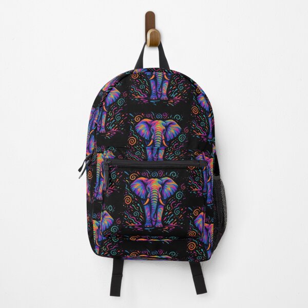 Item preview, Psychedelic Rainbow Elephant designed and sold by Ahau Designs.