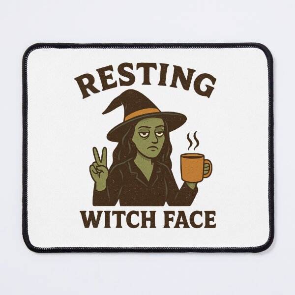Item preview, Resting Witch Face – Funny Retro Halloween Design designed and sold by Annaart1991.
