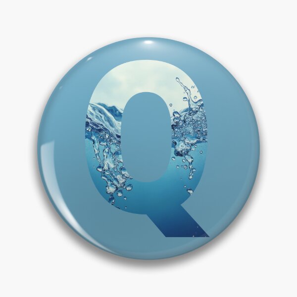 Item preview, Water Monogram Letter Q with Splash designed and sold by rustyroofco.