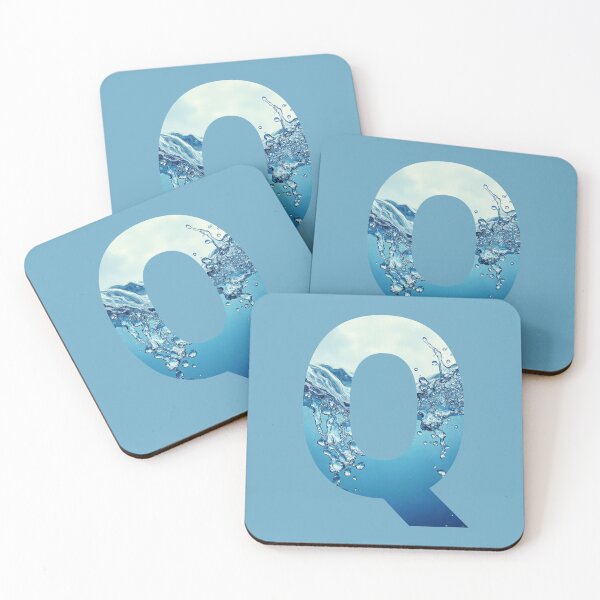 Item preview, Water Monogram Letter Q with Splash designed and sold by rustyroofco.