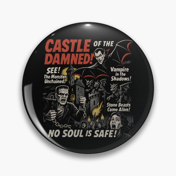 Item preview, Castle Of The Damned Movie Poster Vintage Halloween Gear designed and sold by DynamicDesign.