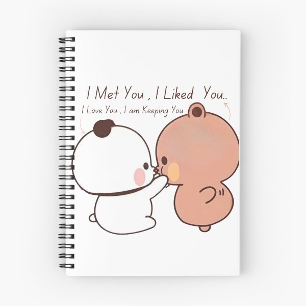 Item preview, I Met You iLiked You I Love You i am Keeping You Bear and Panda Bubu Dudu Balloon Bear Love Life Story 2026 designed and sold by DaresToDream.