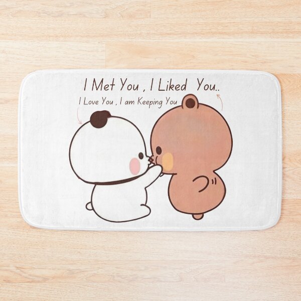 Item preview, I Met You iLiked You I Love You i am Keeping You Bear and Panda Bubu Dudu Balloon Bear Love Life Story 2026 designed and sold by DaresToDream.