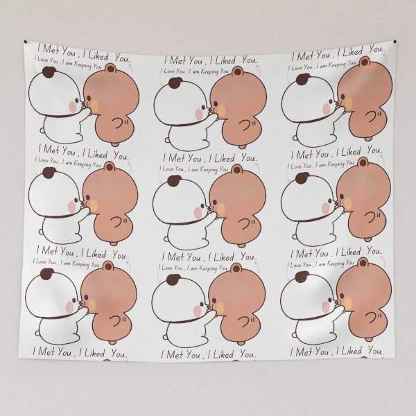 Item preview, I Met You iLiked You I Love You i am Keeping You Bear and Panda Bubu Dudu Balloon Bear Love Life Story 2026 designed and sold by DaresToDream.