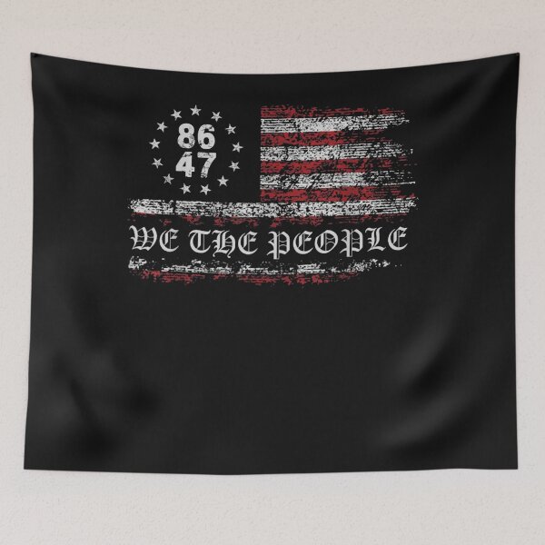 Item preview, Anti Trump 8647 86 47 US Flag We The People Impeach 47 T-Shirt designed and sold by DrWilburnWhite.